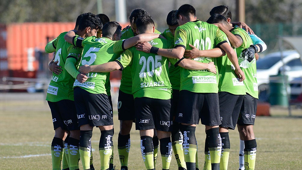 Jugadores de Juárez previo a un partido de Sub 20