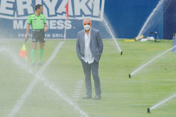 Memo Vázquez durante un juego del San Luis