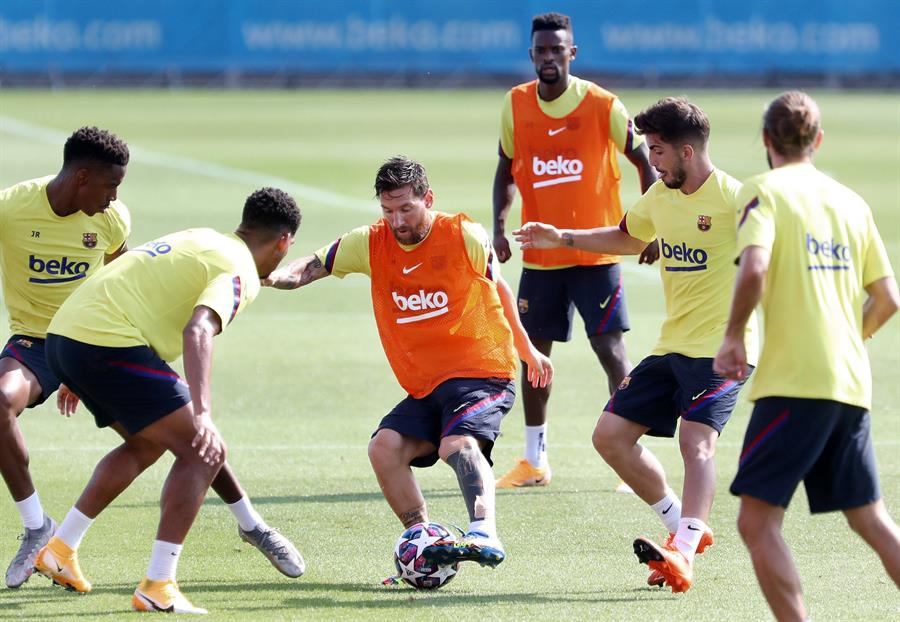 Messi y compañía en la Ciudad Deportiva Johan Cruyff