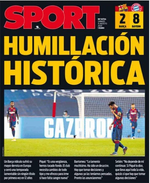 Esta es la portada del Sport