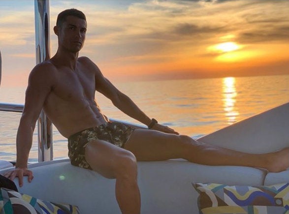 Cristiano Ronaldo en vacaciones