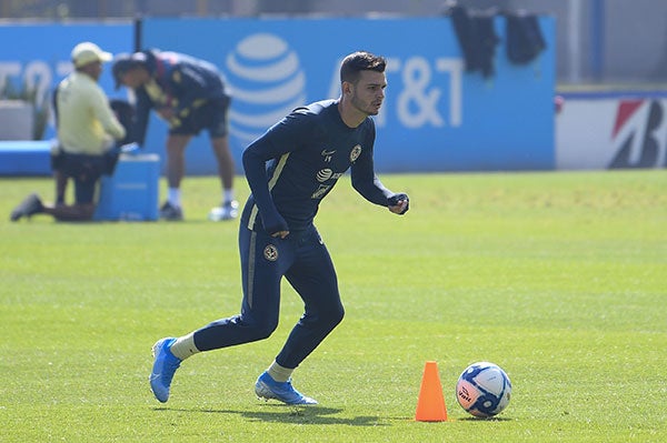 El colombiano durante un entrenamiento 