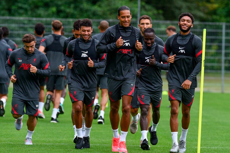 Los jugadores de los Reds haciendo pretemporada en Salzburgo