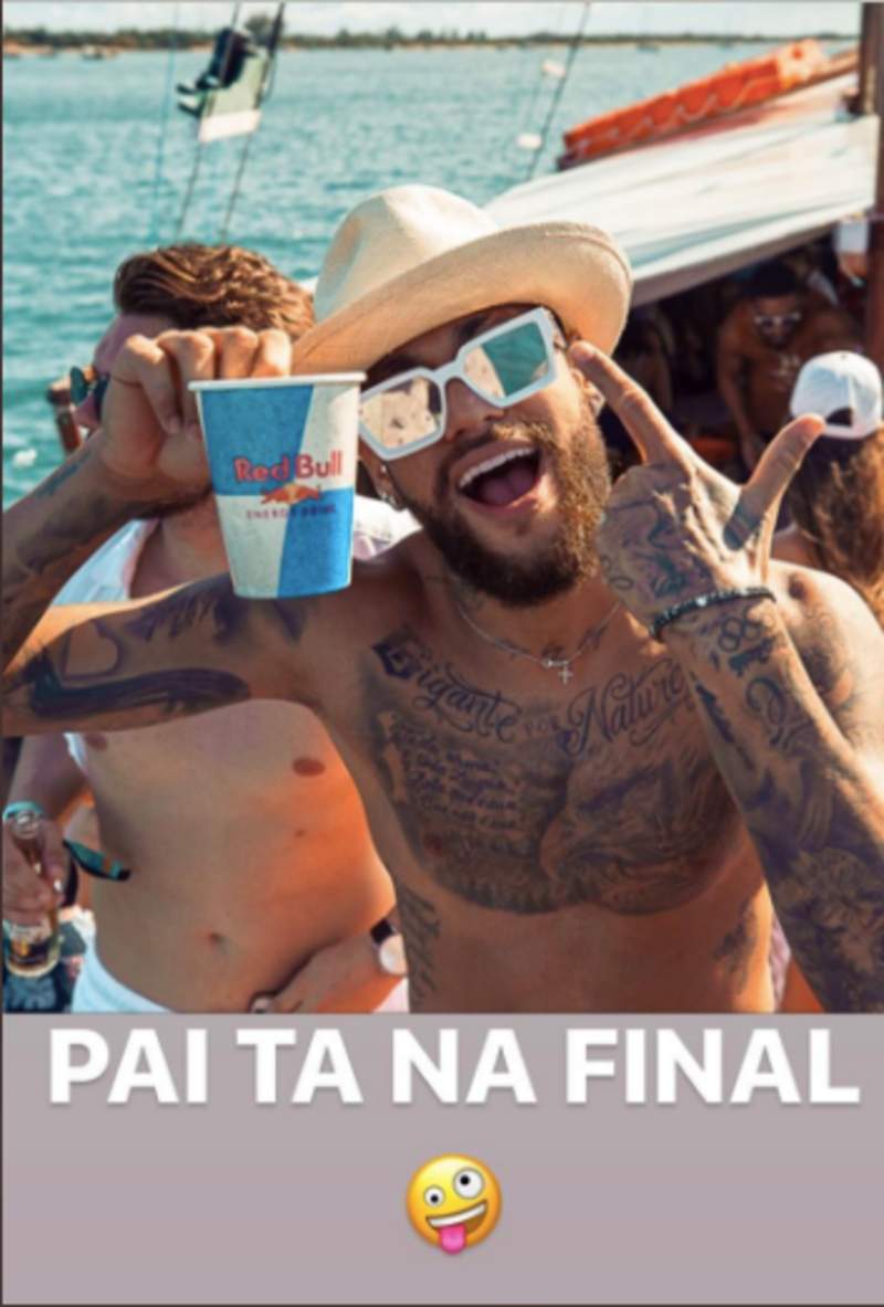 La historia de instagram de Neymar