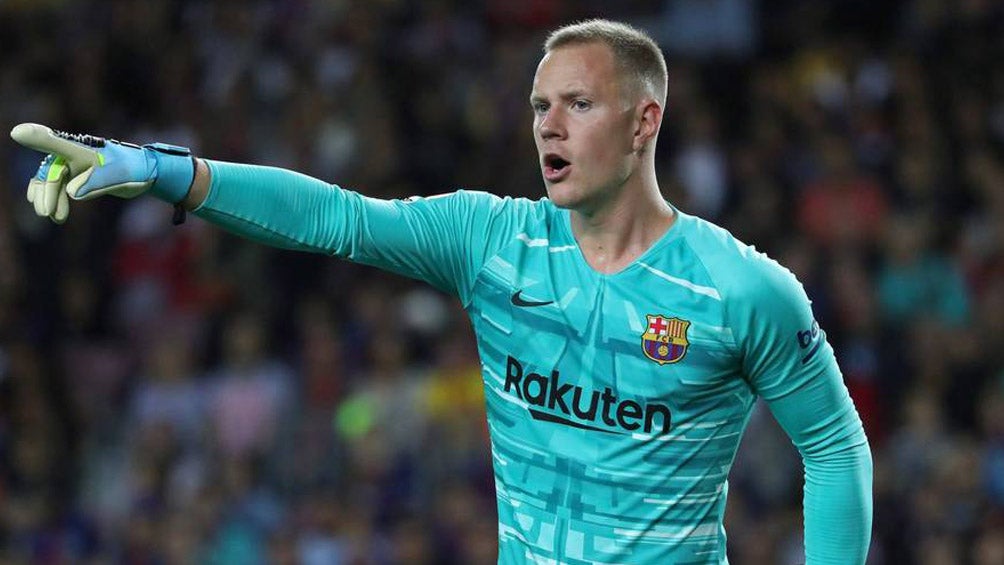 Ter Stegen durante un duelo con el Barcelona en LaLiga 