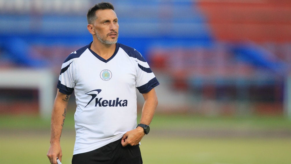 Chaco Giménez durante un entrenamiento con Cancún FC