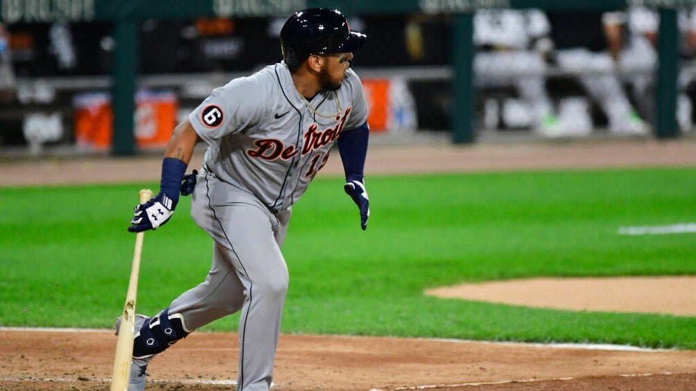 Isaac Paredes en su debut con Tigers