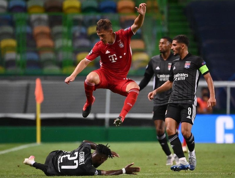 Kimmich en el juego ante el Lyon