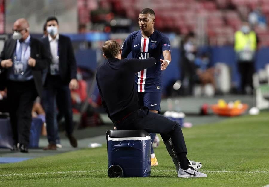 Tuchel con Kylian Mbappé