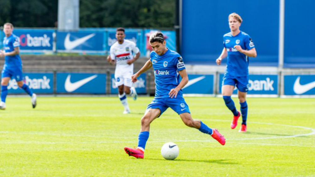 Gerardo Arteaga en acción con Genk