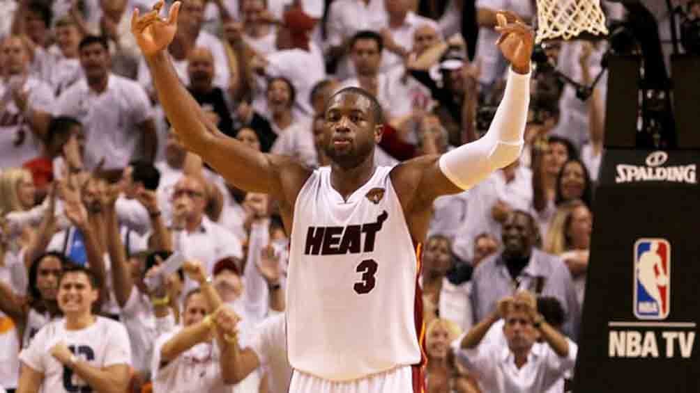 Dwyane Wade en su partido de despedida