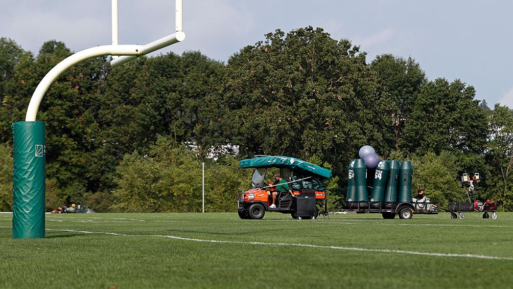 Campo de entrenamiento de los Jets este jueves