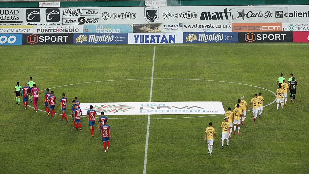 Mérida y Tapatío previo a un partido de Liga de Expansión