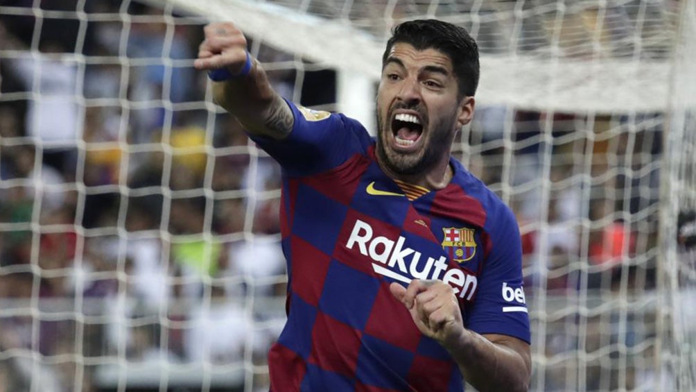 Luis Suárez durante un compromiso con el Barcelona 