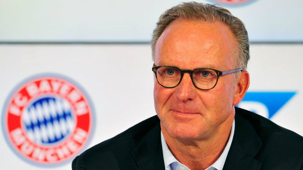 Karl-Heinz Rummenigge en presentación