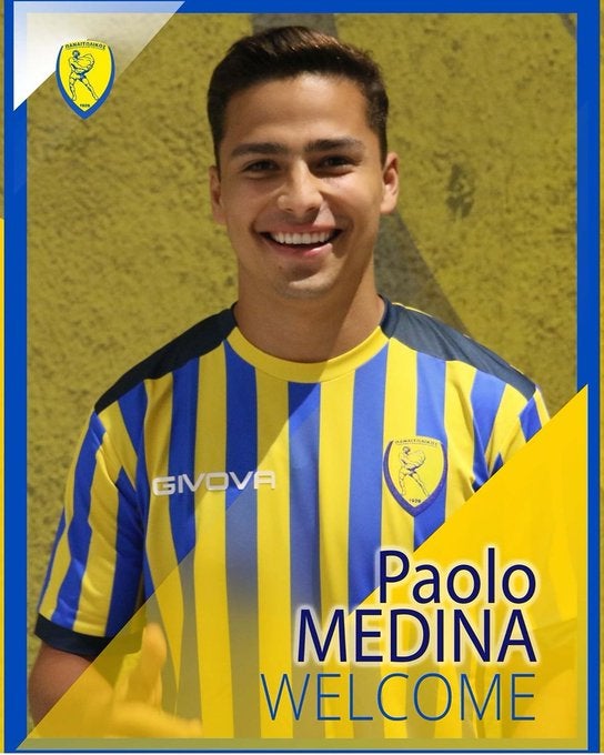 Paolo Medina con los colores del Panetolikos FC 