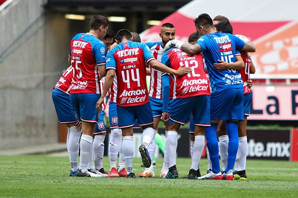 Jugadores de Tapatío antes de un partido en el Akron