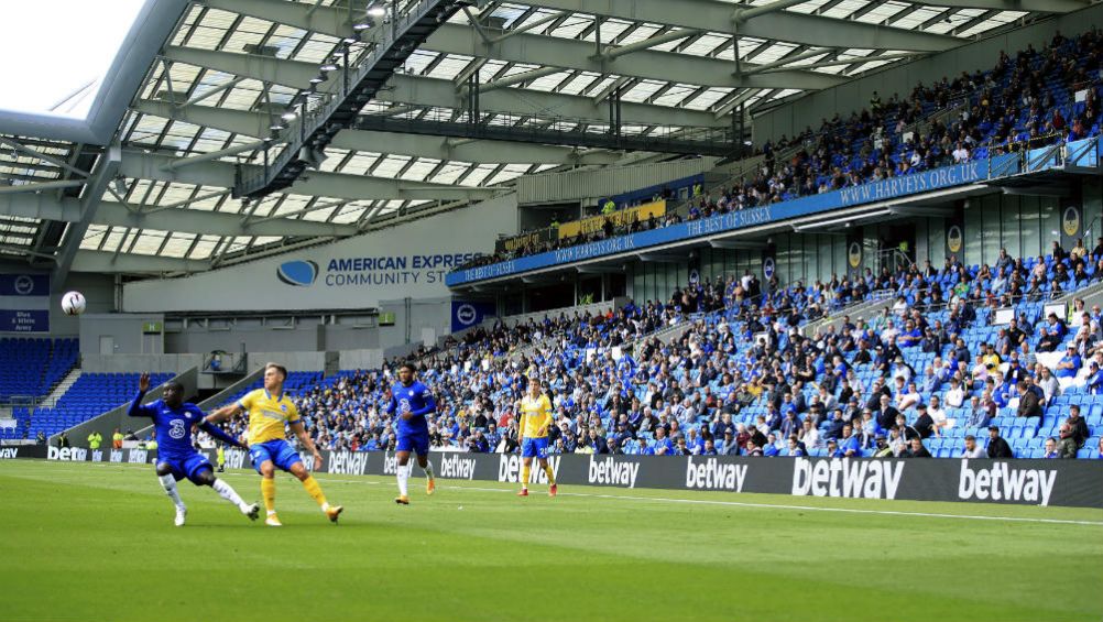 Acción en el Brighton vs Chelsea