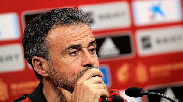 Luis Enrique en conferencia de prensa