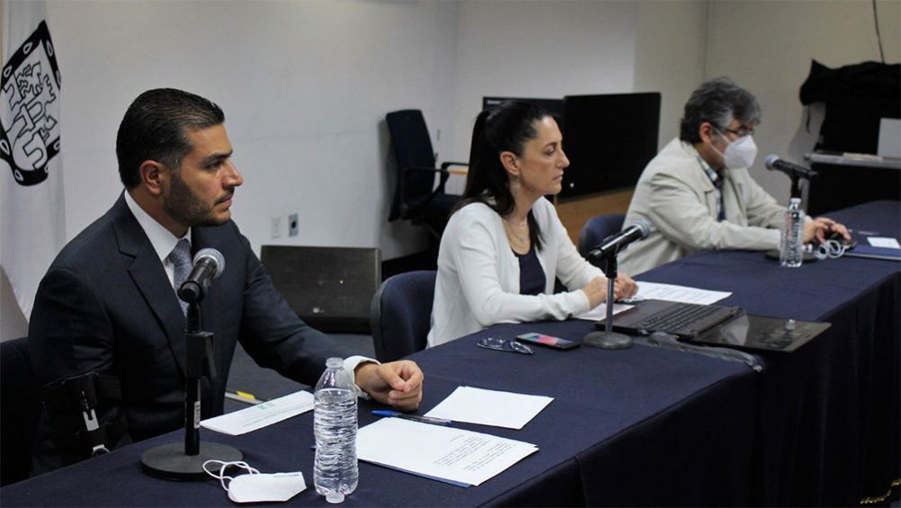  Omar García Harfuch en conferencia junto a la Jefa de Gobierno