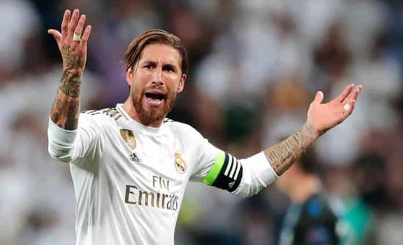 Sergio Ramos, en un compromiso con el Real Madrid 