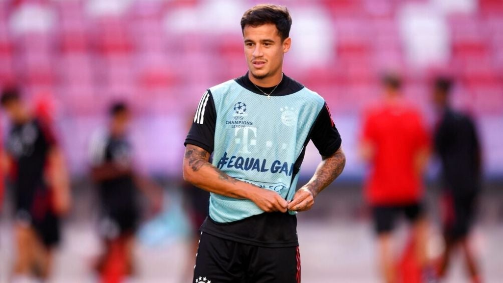 Coutinho durante un entrenamiento con Bayern Munich