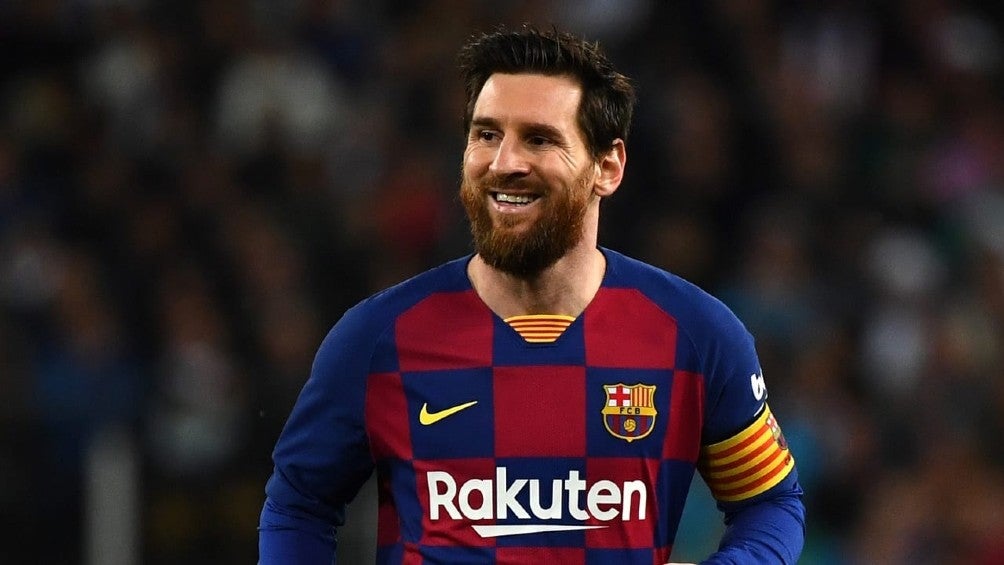 Lionel Messi durante un partido con Barcelona