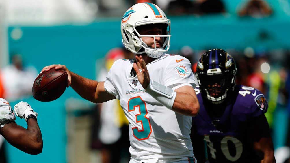 Josh Rosen en juengo ante los Ravens