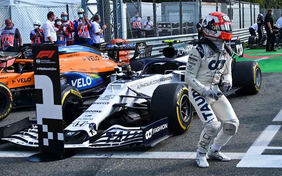 Gasly tras conseguir su primera victoria 