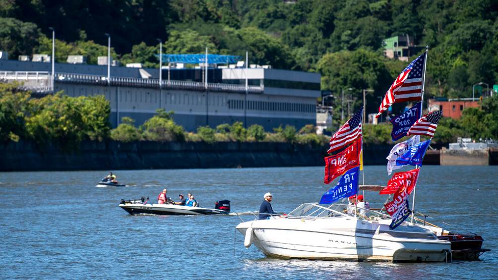 Trump: Se hundieron cinco barcos en desfile náutico en apoyo del presidente estadounidense