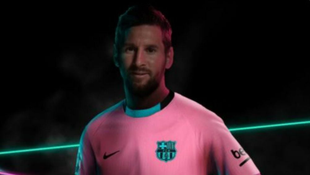 Messi con la nueva equipación culé