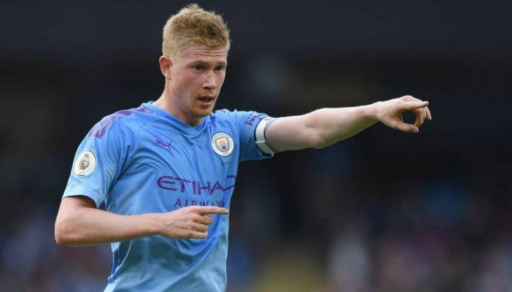 De Bruyne en un juego con el City