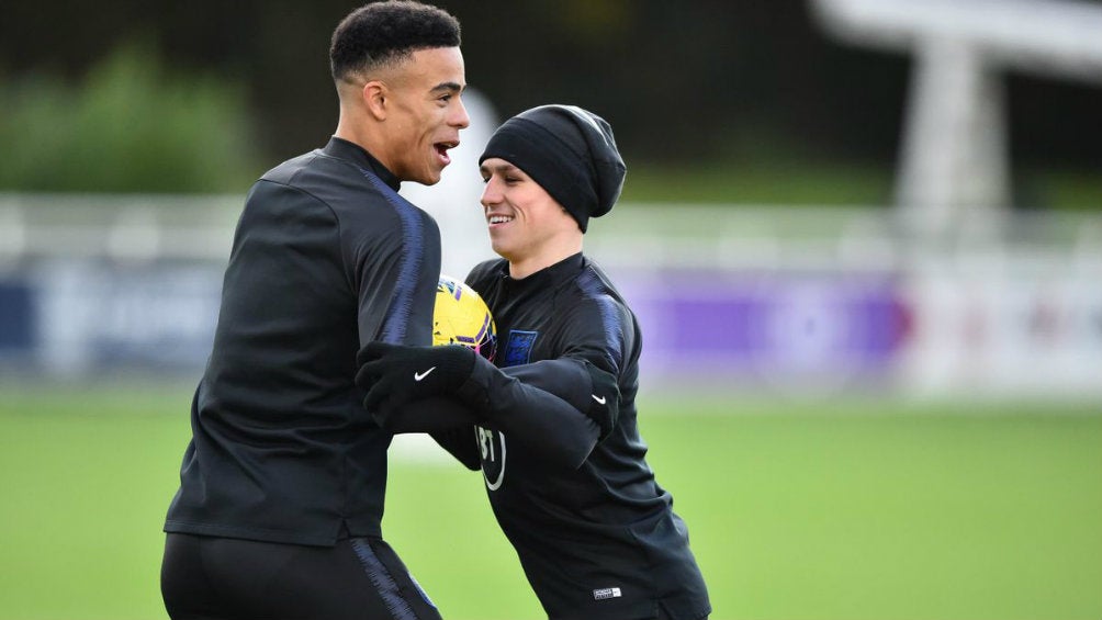 Greenwood y Foden en entrenamiento