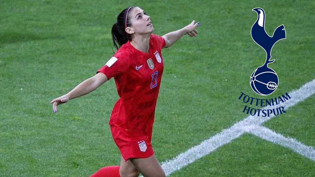 Alex Morgan festeja su gol