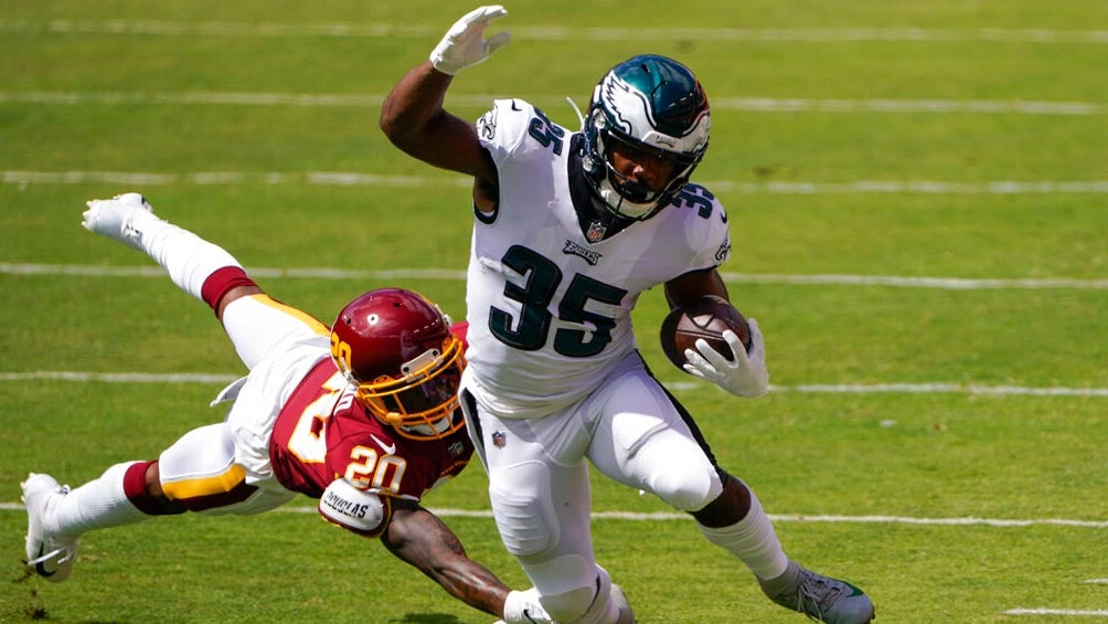 Jugada entre Eagles y Washington