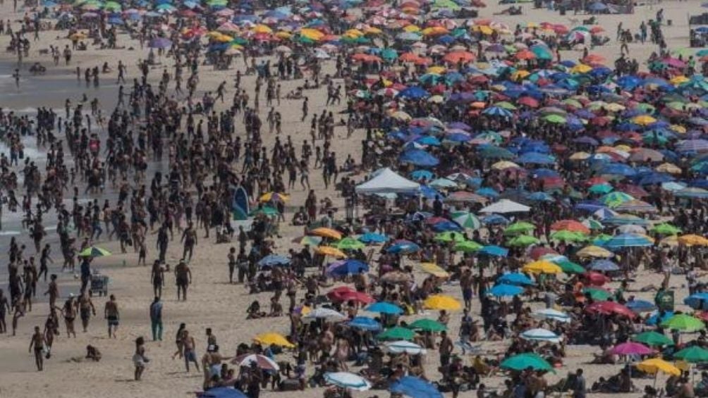 Las playas de Brasil han lucido saturadas