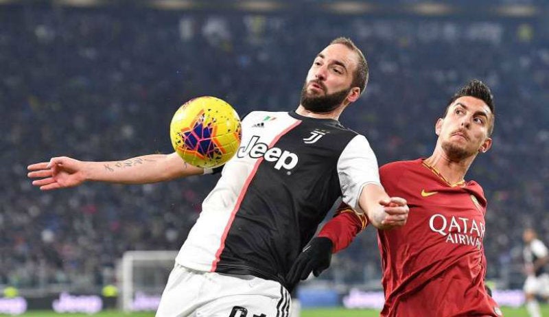 Gonzalo Higuaín en juego con la Juventus