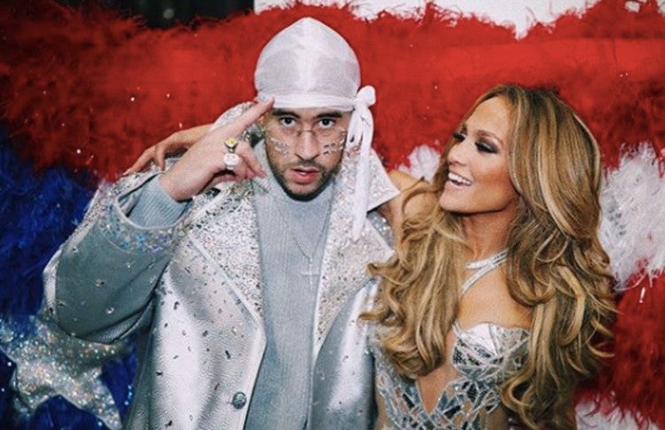 Bad Bunny con JLO en el último Super Bowl 