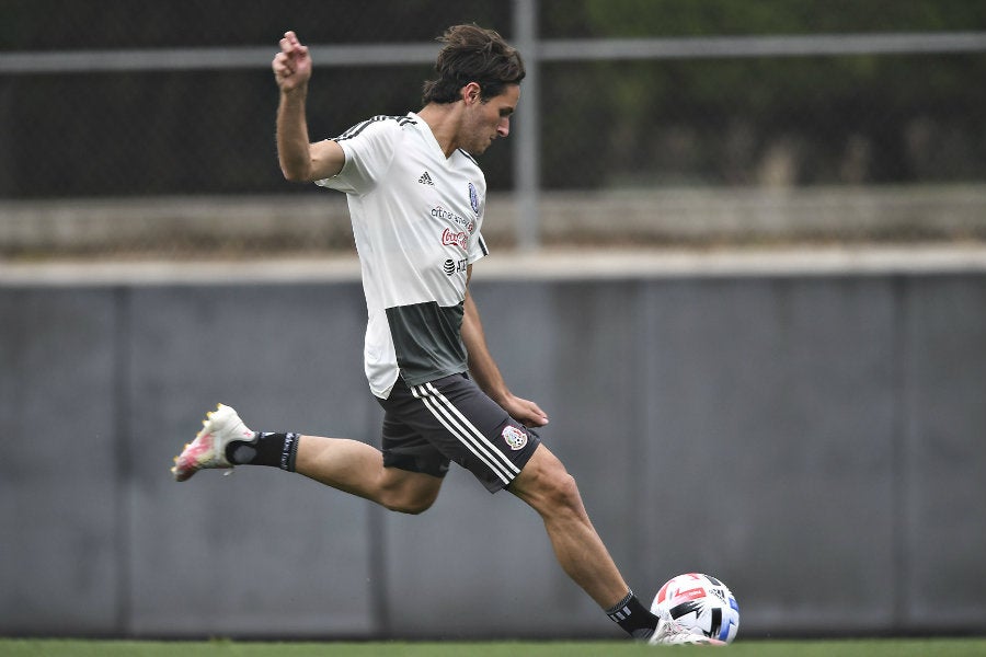 Giménez en práctica con el Tricolor