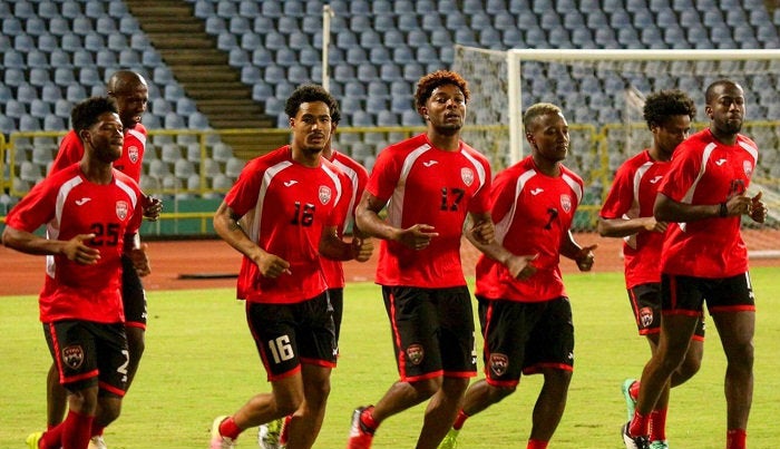 Trinidad y Tobago en entrenamiento