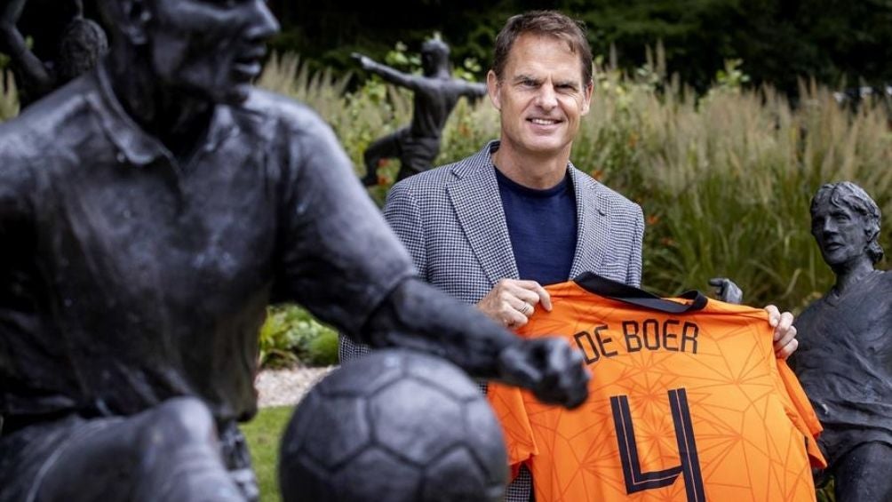 Frank de Boer durante su presentación 