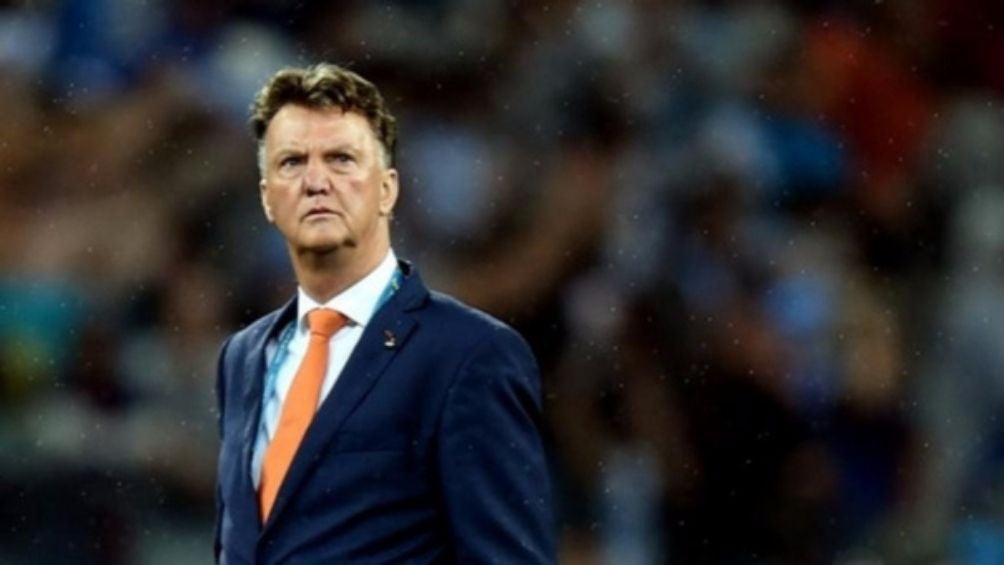 Louis van Gaal durante un partido 