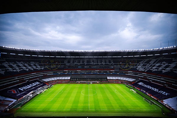 El estadio Azteca previo al Clásico Joven 