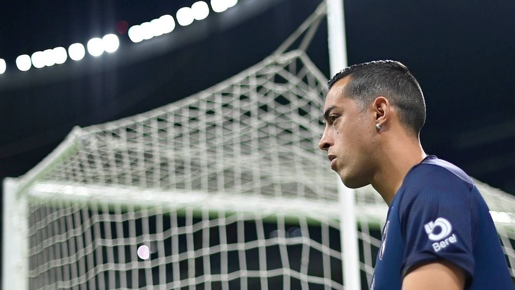 Funes Mori en partido con Rayados 