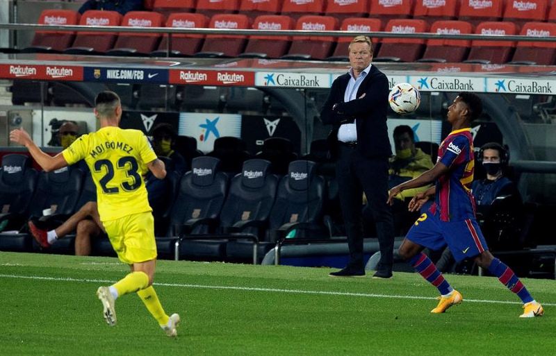 Koeman en su primer juego como técnico Blaugrana en La Liga 