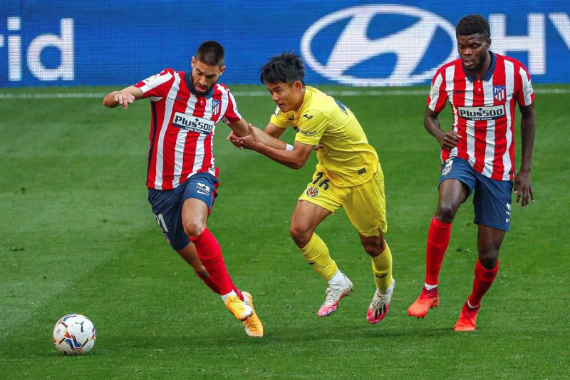 Atlético de Madrid en partido