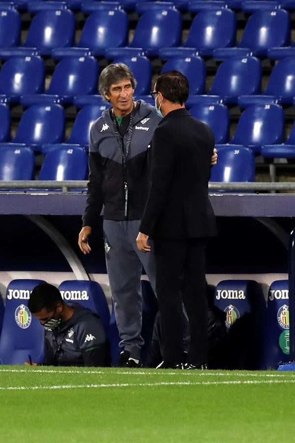 Pellegrini durante un partido del Betis