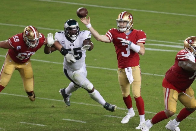 Beathard lanza un pase contra Eagles