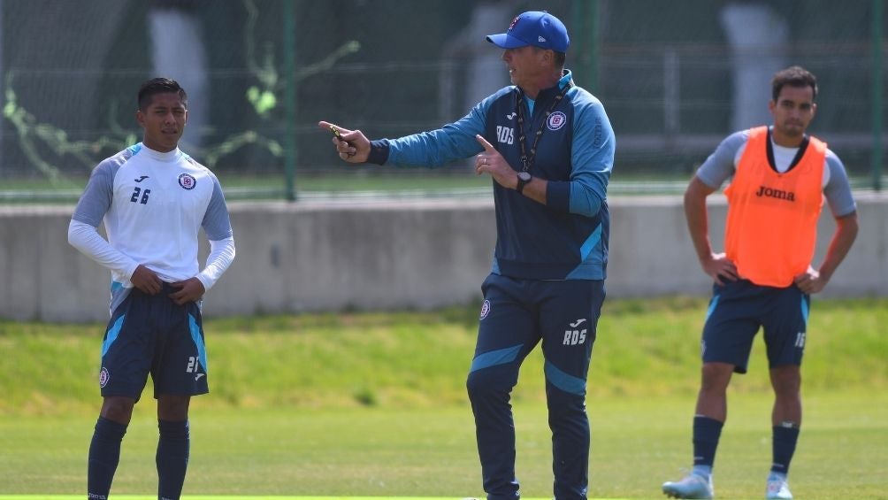 Siboldi durante un entrenamiento