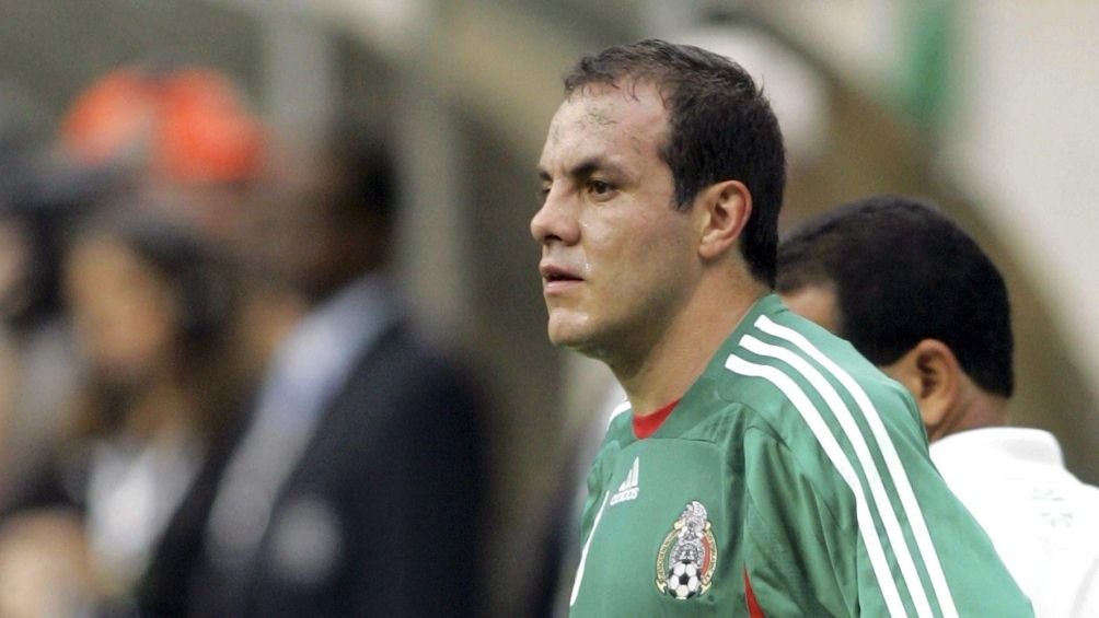 Cuauhtémoc Blanco en partido con la Selección